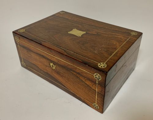 fig 2. Victorian Rosewood Inlaid Vanity Box