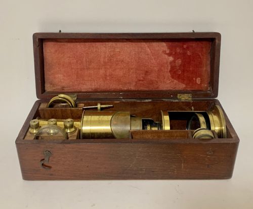 fig 3. Large Antique Drum Microscope