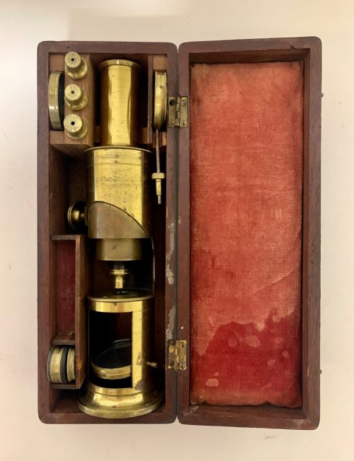 fig 4. Large Antique Drum Microscope