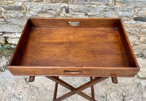 fig 1. Antique Oak Butlers Tray