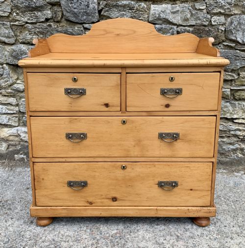 Victorian Stripped Pine Chest of Drawers