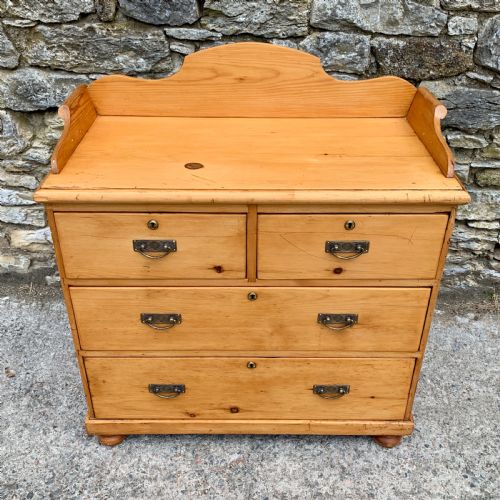 fig 1. Victorian Stripped Pine Chest of Drawers