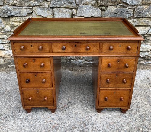 Antique Mahogany Campaign Writing Desk