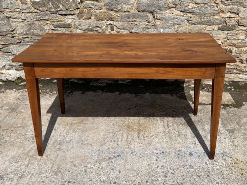 fig 1. Antique French Elm Farmhouse Table