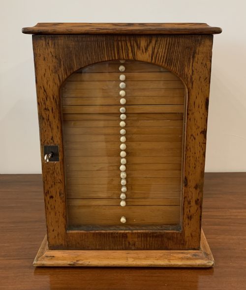 Antique Pine Microscope Slide Cabinet