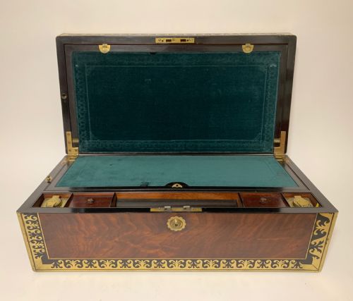 Georgian Mahogany Campaign Writing Slope