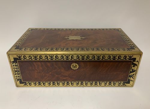fig 1. Georgian Mahogany Campaign Writing Slope
