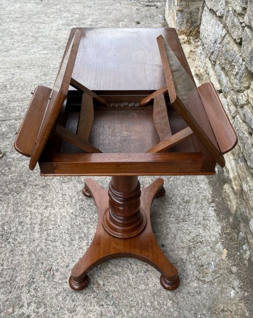 fig 1. Victorian Mahogany Adjustable Reading Table by Ward