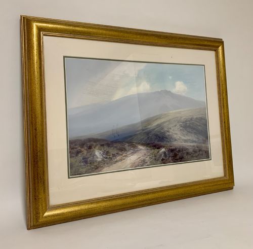 fig 1. Original Dartmoor Watercolour by Frederick John Widgery