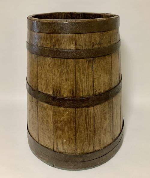 Antique Oak Coopered Barrel