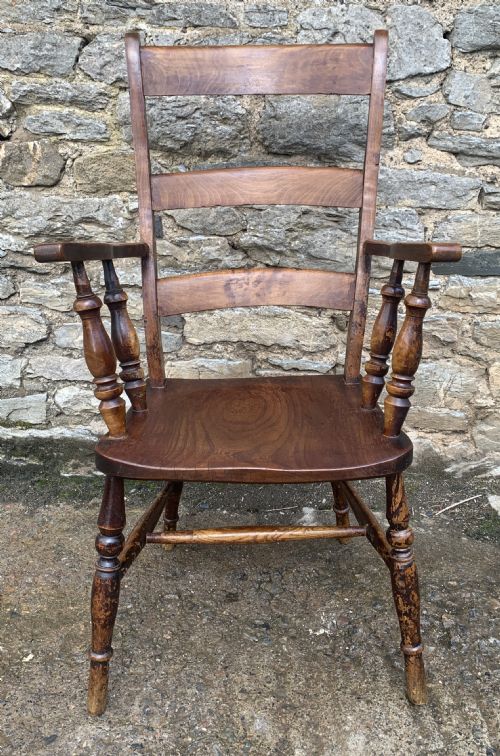 fig 1. Victorian Bar Back Windsor Carver Chair