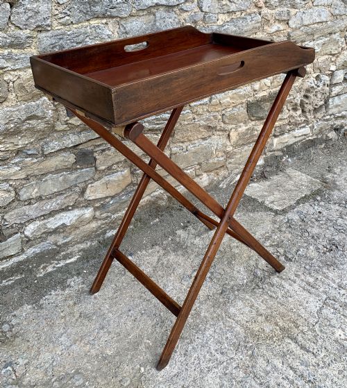 fig 1. Victorian Mahogany Butlers Tray