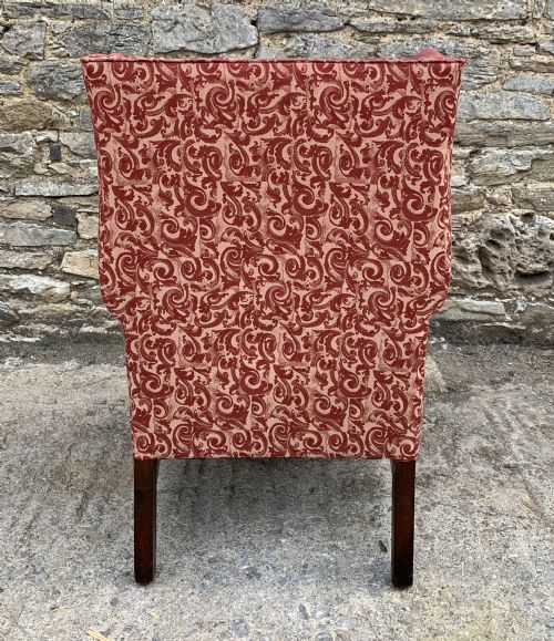 fig 2. Victorian Mahogany Framed Wing Armchair