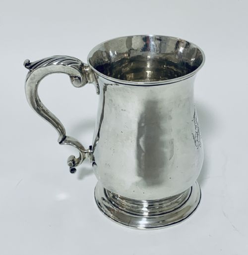 fig 1. 18th Century Georgian Solid Sterling Silver Tankard