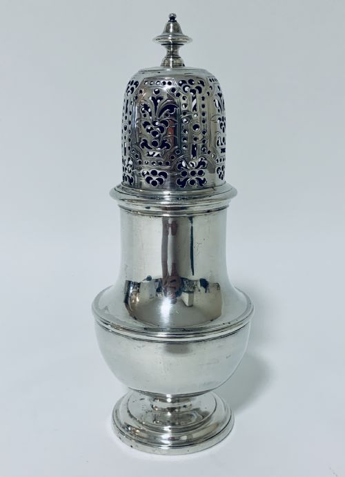 Early 18th Century Solid Sterling Silver Sugar Caster by Thomas Bamford