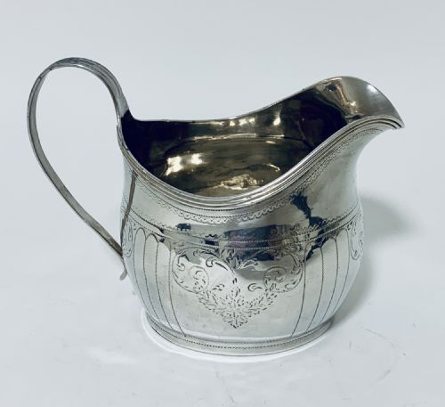 Antique Georgian Solid Sterling Silver Milk or Cream Jug Bateman 1810