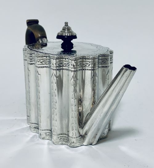 fig 1. 18th Century Georgian Solid Sterling Silver Teapot