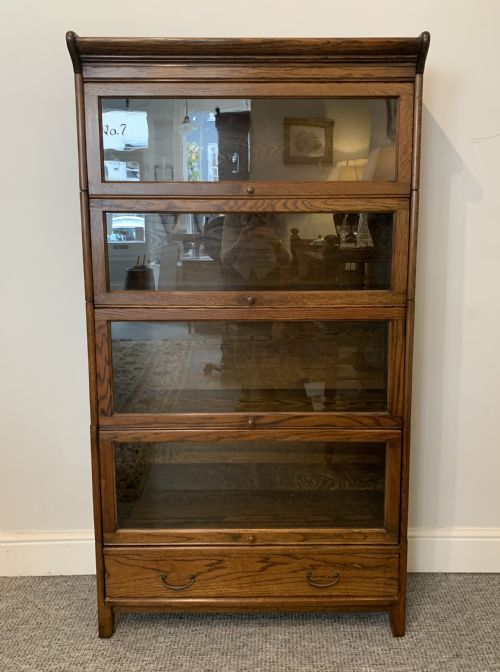 Antique Oak Stacking Lawyer's Bookcase