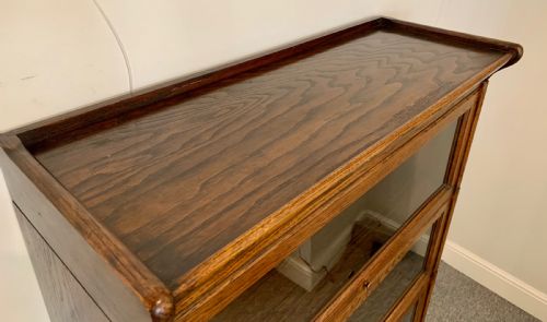 fig 1. Antique Oak Stacking Lawyer's Bookcase