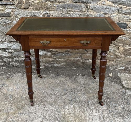 Antique Victorian Walnut Writing Desk