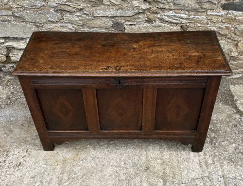 fig 1. 18th Century Oak Coffer