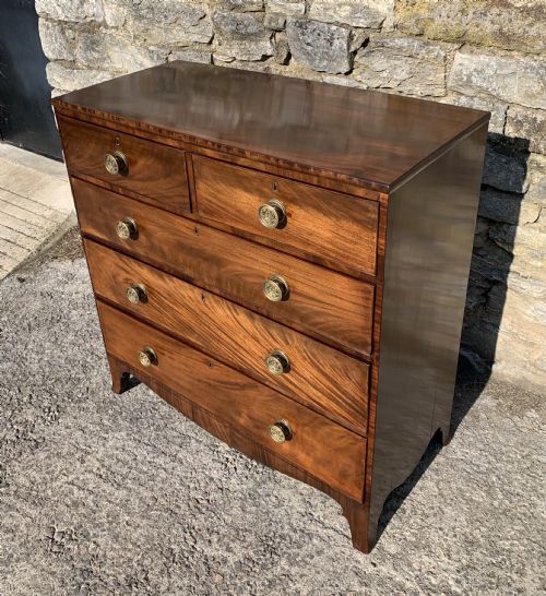 fig 1. Regency Mahogany Chest of Drawers