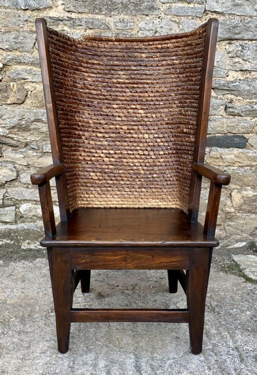 fig 1. Antique Pine Ladies Orkney Chair