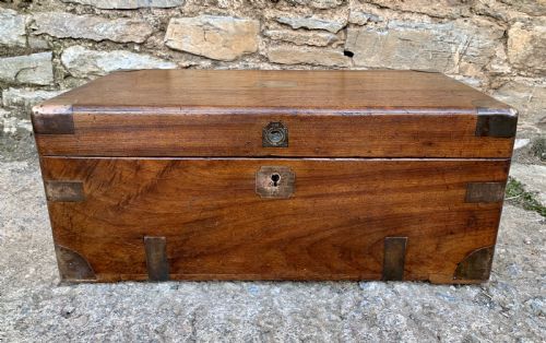 fig 1. Antique Military Camphor Wood Trunk