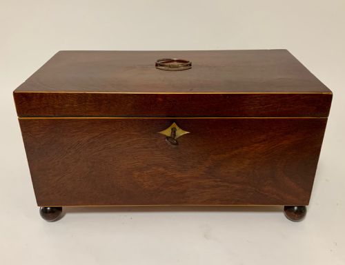 fig 1. Georgian Mahogany Tea Caddy