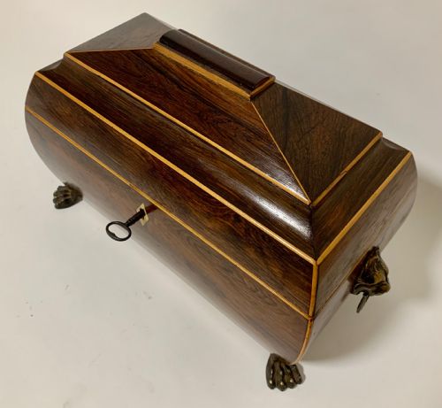 fig 2. Regency Rosewood Bombe Tea Caddy
