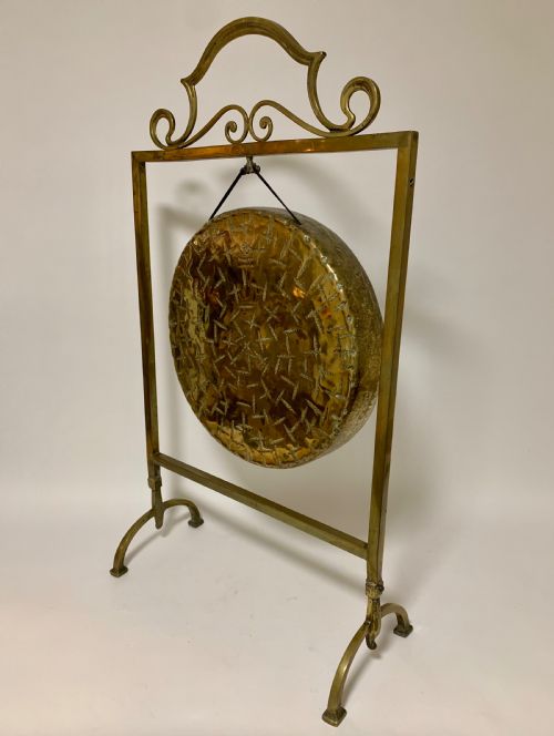 fig 1. Large Antique Burmese Brass Dinner Gong
