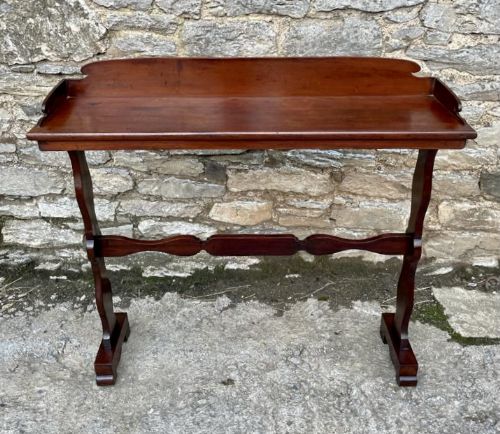 Narrow Antique Mahogany Console Table