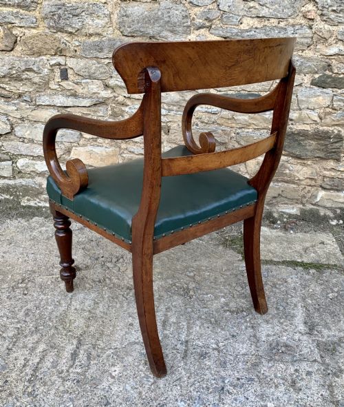 fig 2. Regency Mahogany Scroll Arm Carver Chair