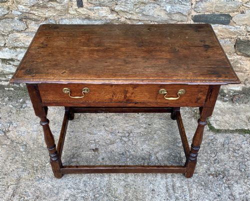 fig 1. 18th Century Oak Side Table