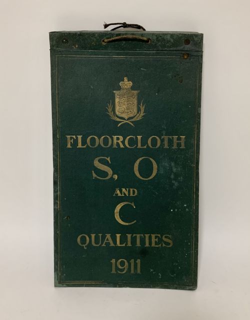 Antique 1911 Floorcloth Salesman's Sample Book