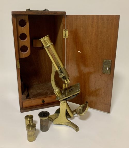 Antique Victorian Microscope by Chadburn Bros