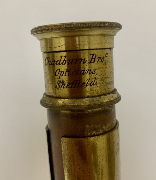 fig 4. Antique Victorian Microscope by Chadburn Bros