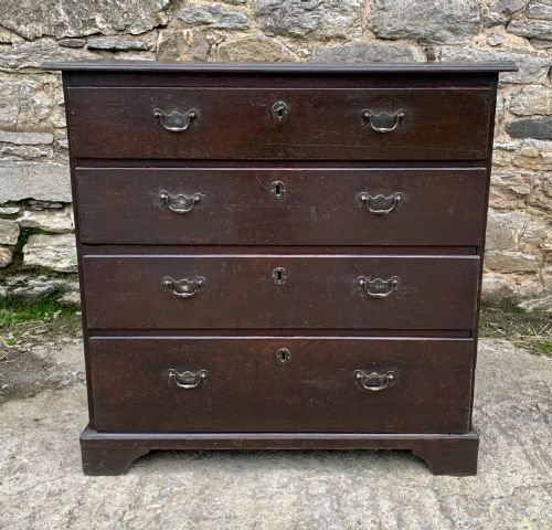 Small Georgian Oak Chest of Drawers