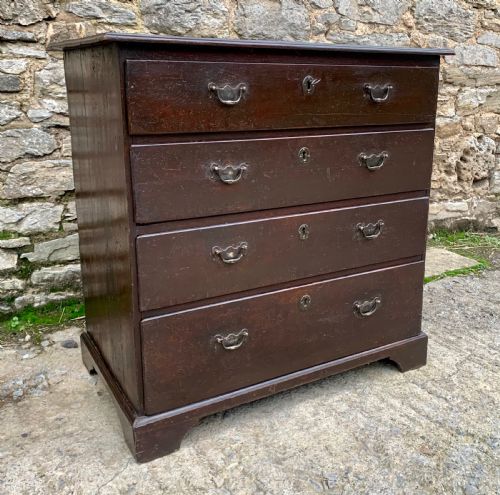 fig 2. Small Georgian Oak Chest of Drawers