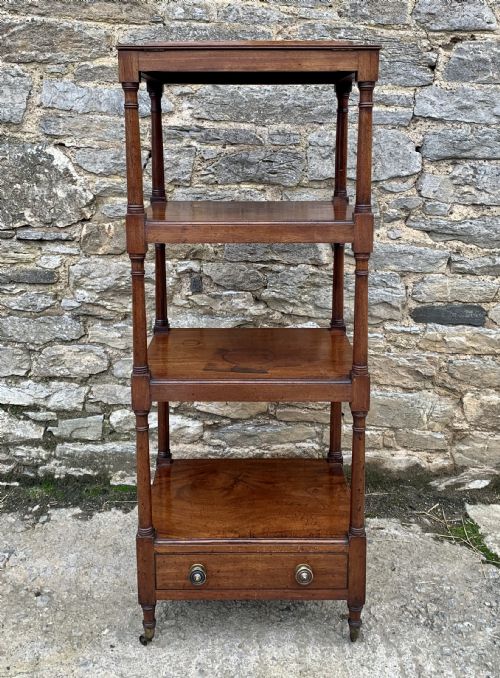 fig 1. Antique George III Mahogany Whatnot