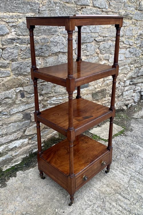 fig 2. Antique George III Mahogany Whatnot