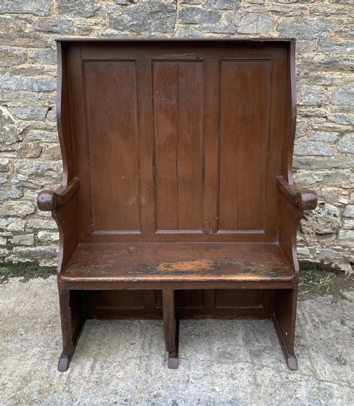 Antique Westcountry Pine Tavern Settle