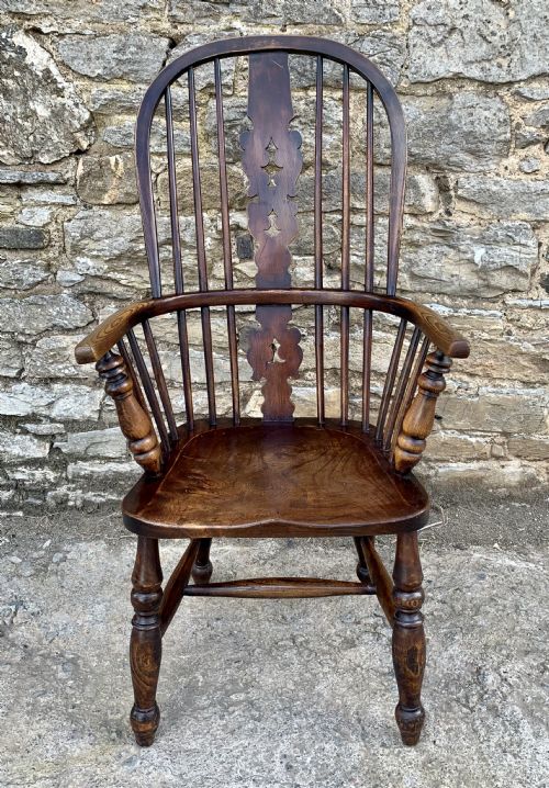 fig 2. Antique Windsor Chair with Elm Seat