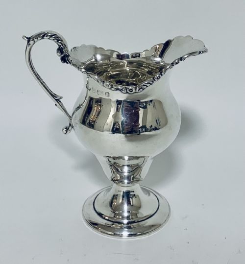 Antique Edwardian Solid Sterling Silver Milk or Cream Jug 1903