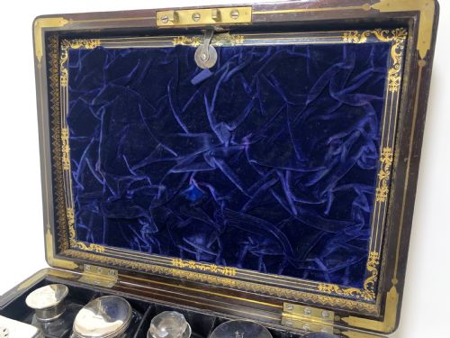 fig 4. Victorian Rosewood Sterling Silver Vanity Box