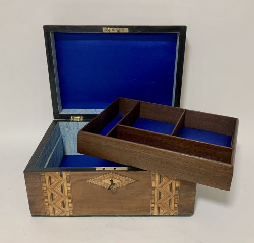 Antique Tunbridge Ware Jewellery Box