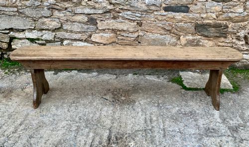 fig 1. Antique Bleached Oak Bench