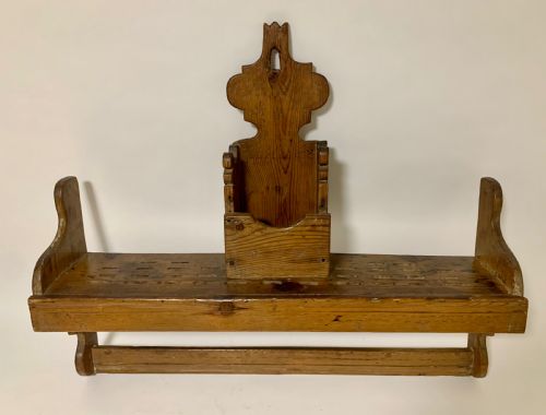 fig 1. Antique Pine Spoon Rack