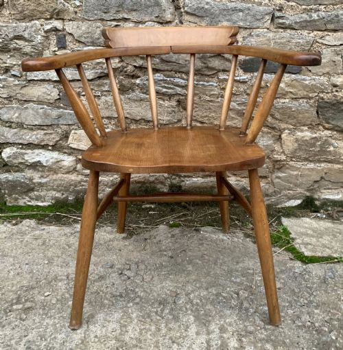 fig 1. Antique Smokers Bow Desk Chair