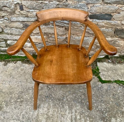 fig 2. Antique Smokers Bow Desk Chair